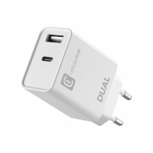 Cellularline Travel Dual charger USB En USB-C 20W