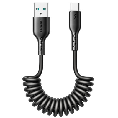 Joyroom USB-A naar USB-C Gekrulde Data en Laadkabel (max.150 cm)