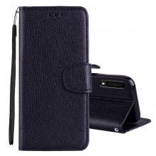 Samsung Galaxy A7 (2018) Wallet Case Leather Litchi Texture