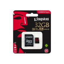 Kingston Micro SDXC 3 UHS - I 100R met SD Adapter - 32 GB