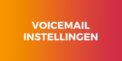 Voicemail instellingen